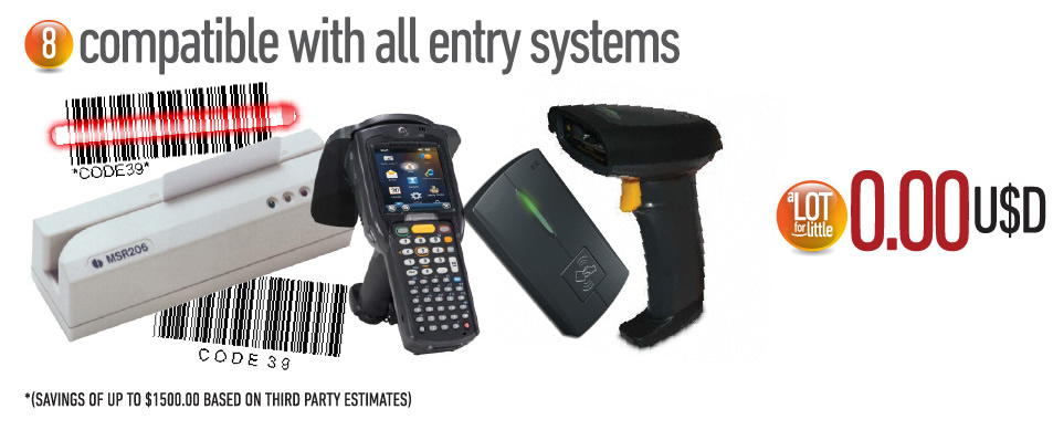 Compatible with all entry systems
