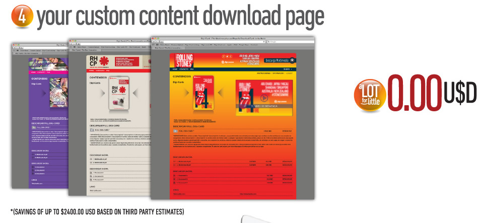 Your custom content download page
